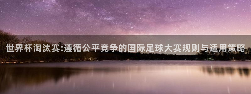 2026世界杯直播免费观看：世界杯淘汰赛:遵循公平竞争的国际足球大赛规则与适用策略